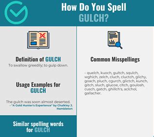 how to spell gulch.